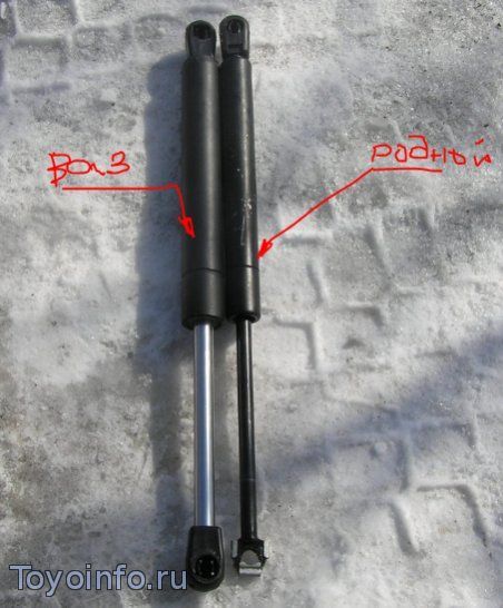 Замена амортизатора багажника Тойота Марк 2
