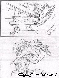 Снимаем Нижнюю шаровую опору Toyota Prius