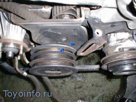 коленвал на двигателе Toyota 1G-GE